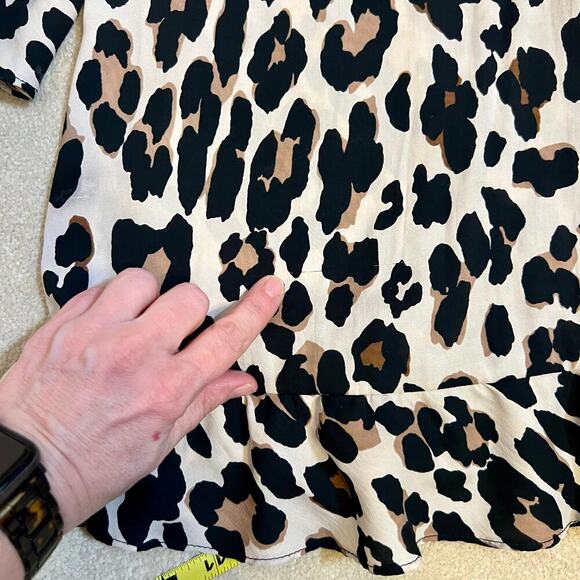 Nanette Lepore Leopard Print Flowy Top Size Small Dressy Chic - Picture 10 of 11